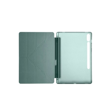 samsung galaxy x510 tab s9 fe 11 kılıf kalemlikli mars tablet kılıfı - koyu yeşil
