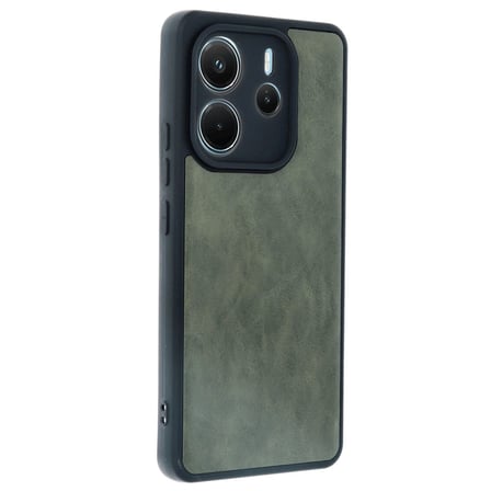 Xiaomi Redmi Note 14 4g Kılıf Aras Deri Kapak - Koyu Yeşil