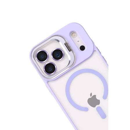 Joko Apple İphone 17 Pro Remim Lensli Magsafe Standlı Kapak - Lila