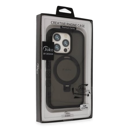 Joko Apple İphone 15 Pro Zorda Airbag Magsafe Standlı Kapak - Lacivert
