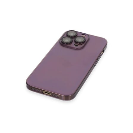 Apple İphone 13 Pro Max Kılıf Armada Lensli Kapak - Derin Mor
