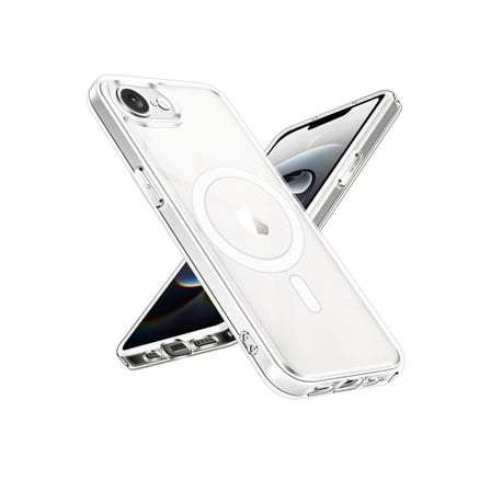 Apple İphone 16e Kılıf Magneticsafe Şeffaf Silikon - Şeffaf