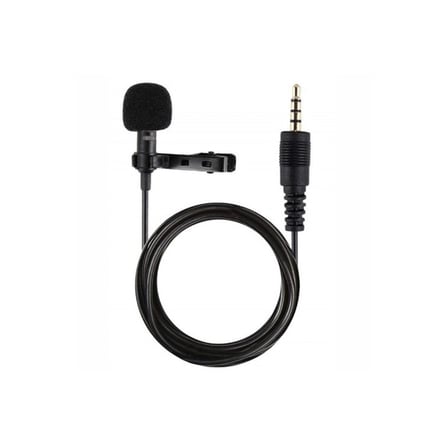 3.5mm Jak 1.5 Metre Double Mikrofon - Siyah