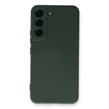Samsung Galaxy S23 Plus Kılıf Nano İçi Kadife Silikon - Koyu Yeşil