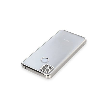 Xiaomi Redmi 9c Kılıf Razer Lensli Silikon - Gümüş