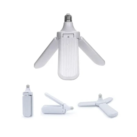 3 Kollu Pervane Modeli Beyaz Led Lamba Ampul 24w - E27 Bx40