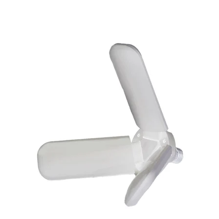 3 Kollu Pervane Modeli Beyaz Led Lamba Ampul 24w - E27 Bx40