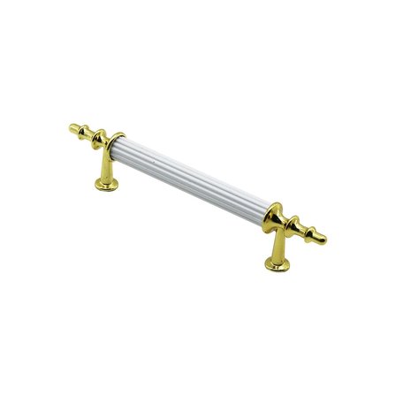 10 Adet Beyaz - Altın Boru Kulp 9.6cm Bx40