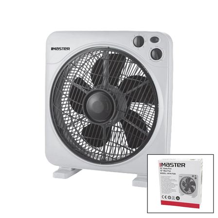 12 İnç  Kutu Fan  Vantilatör  3 Kademe Hız   5 Plastik Kanat  40w   60dk.zaman Ayarlı  Mtr-f620 Bx40