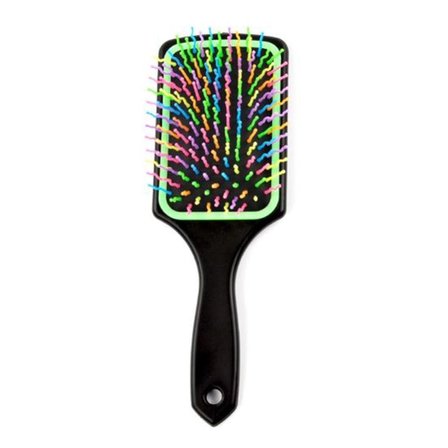 Pratik Renkli Uçlu Plastik Saç Fırçası Tarağı Ergonomik Tarak Bx40