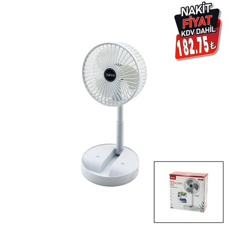 Masa Üstü Vantilatör Usb Şarjlı Katlanır Fan=16.4cm - Uzayan Ayak=12.5-19cm 180 Derece Dönebilen Telefonluklu Bwfn-11 Bx40