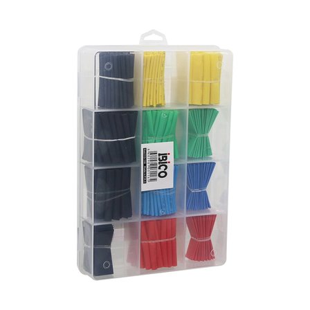 530pcs Makaron Kablo Tamir Seti Isıyla Büzüşmeli Daralan Hortum Bx40