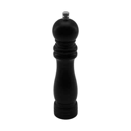 Siyah Ahşap  Büyük= Çap: 4.5cm - Uzunluk: 19.5cm Tuz - Baharat Öğütücü Bx40