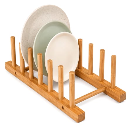 2pcs Bambu - Ahşap Tezgah Üstü Tabaklık - Bulaşıklık Bx40