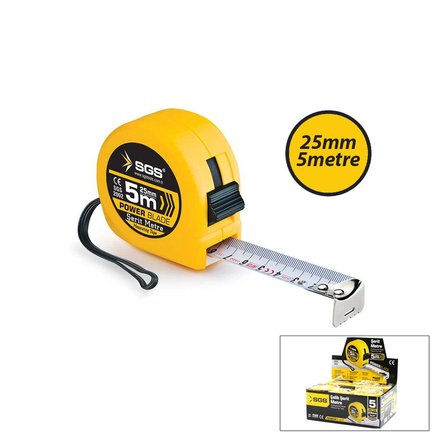 12 Adet 5mt X 25mt Stoplu Şerit Metre Bx40