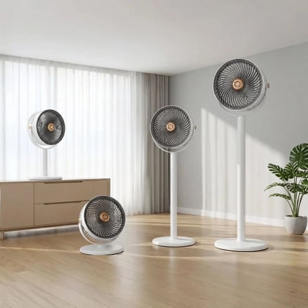 5 Kademeli 4 Farklı Yükseklik Ayarlı Standlı Vantilatör – Taşınabilir Masaüstü Ve Ayaklı Fan S34 Bx40