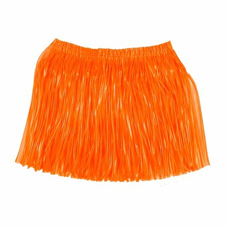 Neon Turuncu Hawaii Parti Eteği 40 Cm Bx40