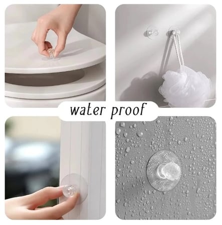 Büyük Boy Çok Amaçlı Yapışkan Kristal Tutacak Kulp 4 Adet Bx40