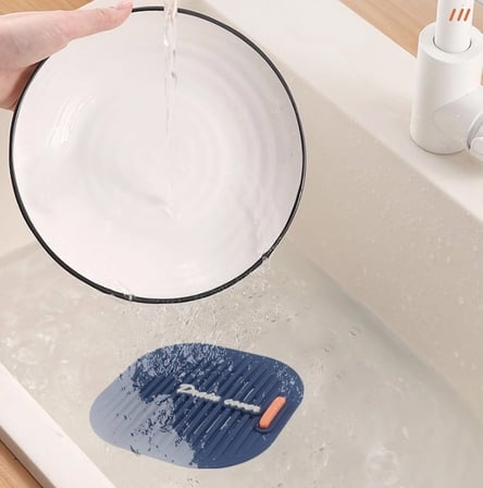 Süzgeçli Lavabo Gider Koruyucu Mat Gri Bx40