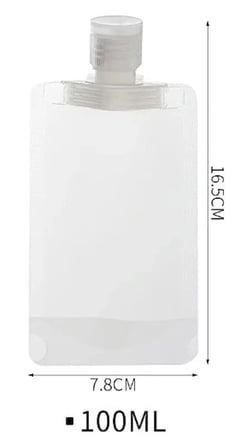 3 Adet 100ml Krem Şampuan Kabı Tekrar Kullanılabilir Set Bx40