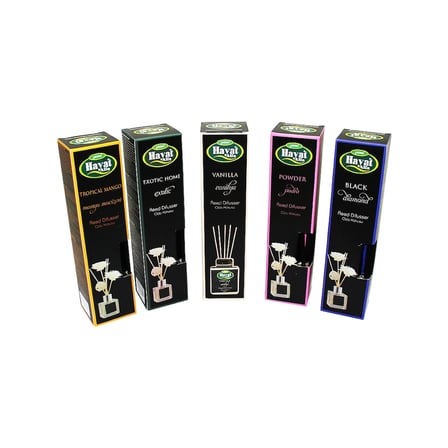 Hayat Alfa Kare 100ml Bambu Çubuklu Mix Ortam Oda Kokusu Bx40