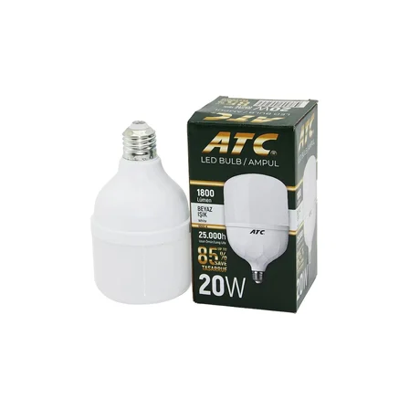 Atc-lw-20w  20w E27 Torch Led Bulb Ampul Beyaz 1800 Lümen - 25.000h Bx40