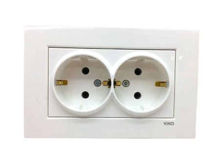 Karre 2li Topraklı Priz  Bx40