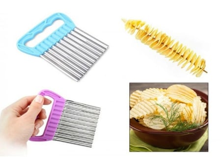 Chips Chopper Şekilli Sebze Ve Meyve Dilimleyici Bx40