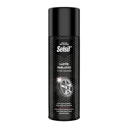 Selsil Oto - Araç Lastik Parlatıcı - Temizleyici Sprey 500ml Bx40