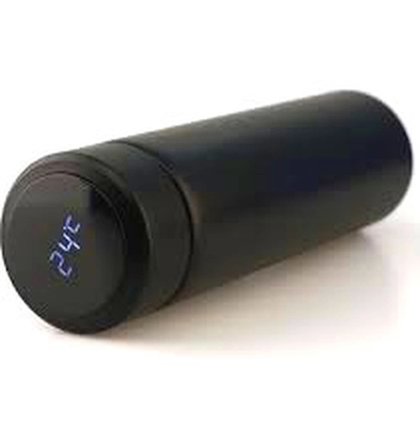 Siyah Led Dereceli Çelik Termos 500ml Bx40
