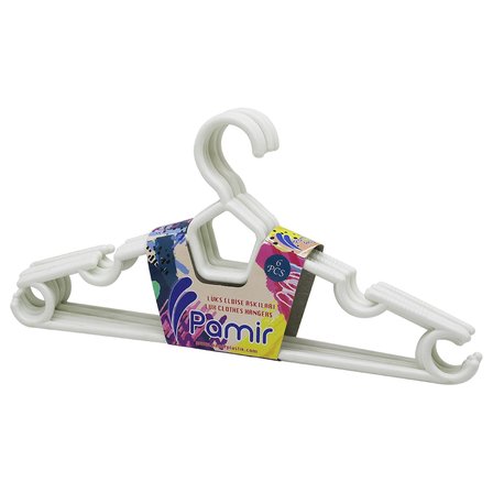 6 Parça  Plastik Karizma Elbise Askı Bx40