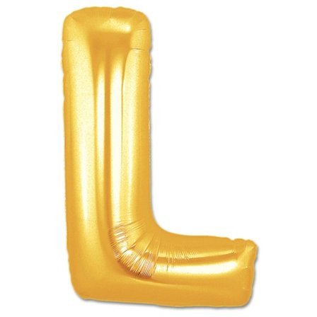 L Harf Folyo Balon Altın Renk  40 İnç Bx40
