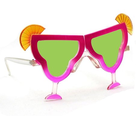 Margarita Parti Gözlüğü Pembe Renk 16x8 Cm Bx40