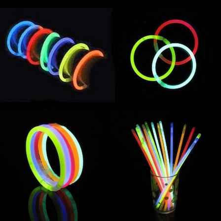 Glow Fosforlu Neon Bileklik 50 Adet Bx40
