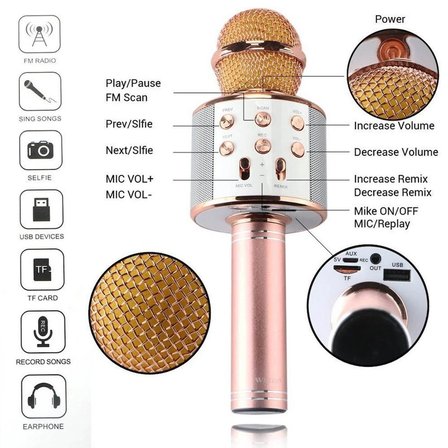 Bluetooth Karaoke Mikrofon Bx40