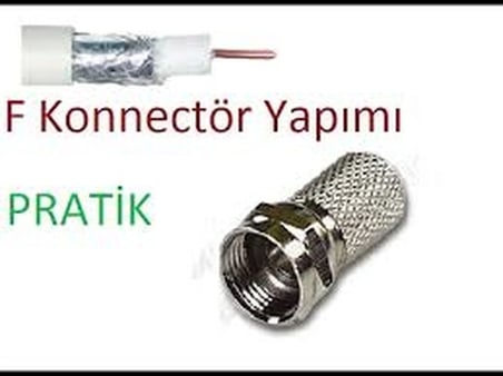 Ef Vida 50 Parça  Uydu Konnektör Rg-6-f Bx40