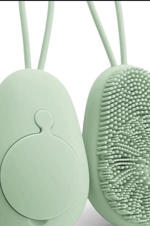 Sıvı Hazneli Yumuşak Silikon Duş Masaj Fırçası - Askılı Ergonomik 1 Adet BX-313489