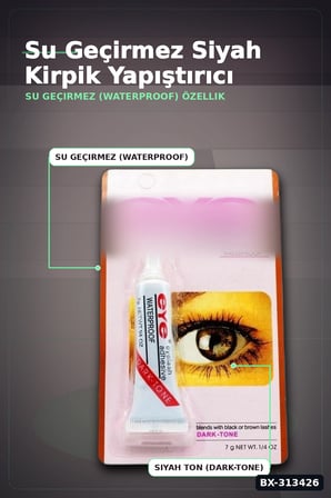 Hızlı Kuruyan Siyah Kirpik Yapıştırıcı 362 - Tek Şişe, Profesyonel Kozmetik Aksesuarı BX-313426