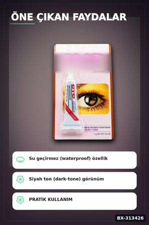 Hızlı Kuruyan Siyah Kirpik Yapıştırıcı 362 - Tek Şişe, Profesyonel Kozmetik Aksesuarı BX-313426