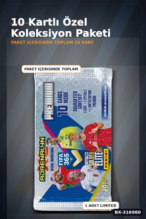 FIFA 365 2026/2027 Futbolcu Kartları Adrenalyn XL Premium Paket 10 Kart BX-316960