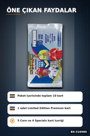FIFA 365 2026/2027 Futbolcu Kartları Adrenalyn XL Premium Paket 10 Kart BX-316960
