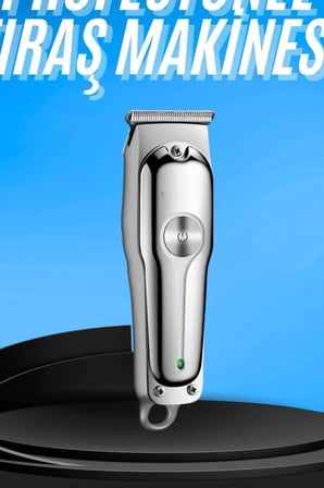 3 Kademeli Tıraş Makinesi Paslanmaz Çelik Bıçaklı 2 Saat Kullanım USB Şarjlı BX-313689