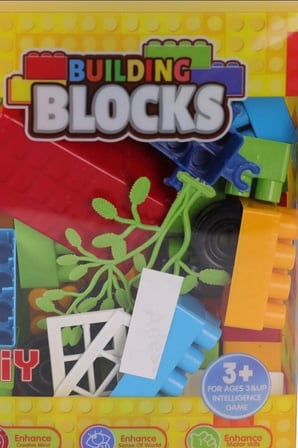 Renkli Blok Oyuncak 55 Parça Kutulu Eğitici Çocuk Geliştirici Yapı Seti BX-316728