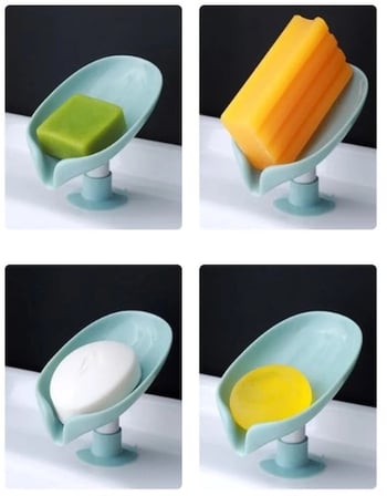 Vantuzlu Sabunluk Su Giderli 13x9.9x8.6 cm Banyo ve Mutfak Lavabo Düzenleyici BX-316951