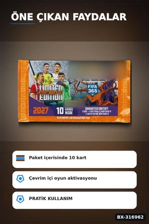 FIFA 365 2026/2027 Futbolcu Kartı Paketi Adrenalyn XL Nightmare Limitli BX-316962
