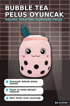 35 Cm Bubble Tea Peluş Oyuncak 1 Adet Rastgele Renk Sevimli Hediye Peluş BX-313540