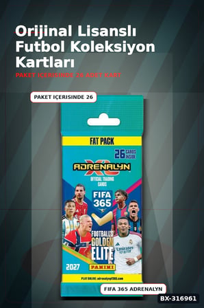 Panini FIFA 365 Futbolcu Koleksiyon Kartları Fat Pack 26 Kart İçeren Paket BX-316961