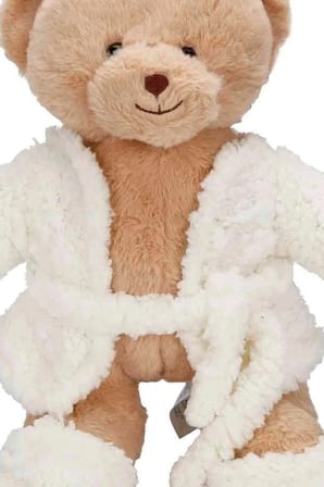Uyku Tulumlu Yumuşak Peluş Ayıcık Oyuncak 40 cm 0,295 kg Hediye İçin Sevimli BX-313536