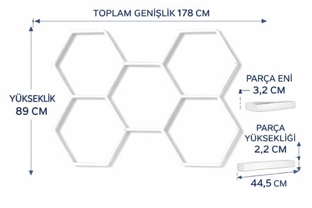 LED Lineer Armatür 240W Beyaz Işık 6400K Sıva Üstü Tavan Aydınlatma Modüler BX-316752