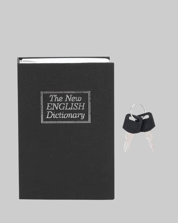 Gizli Kitap Kasa – Metal Gövdeli, Anahtarlı